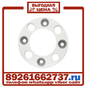 Колпаки колёсные 17.5 19.5 ободок на 8 шпилек пластик Белые в Москве
