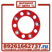 Колпаки колёсные 22 5 ступичные пластик красные в Москве.