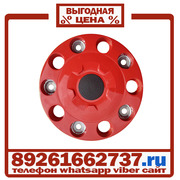 Колпаки колёсные 22.5 ступичные пластик красные в Москве