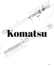 Цилиндр в сборе (707-01-0K790 ) на гусеничный экскаватор Komatsu PC200